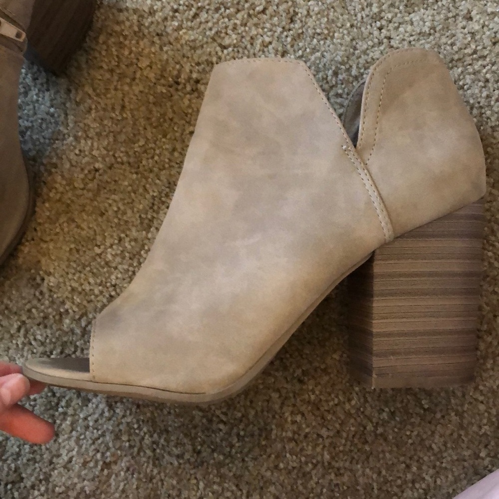 Tan Booties - Picture 2 of 3